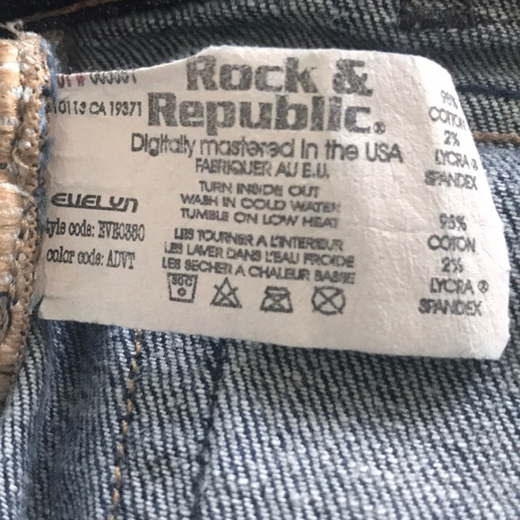 Rock & Republic capri jeans size 27 - Picture 15 of 15